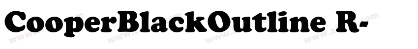 CooperBlackOutline R字体转换 CooperBlackOutline R字体转换